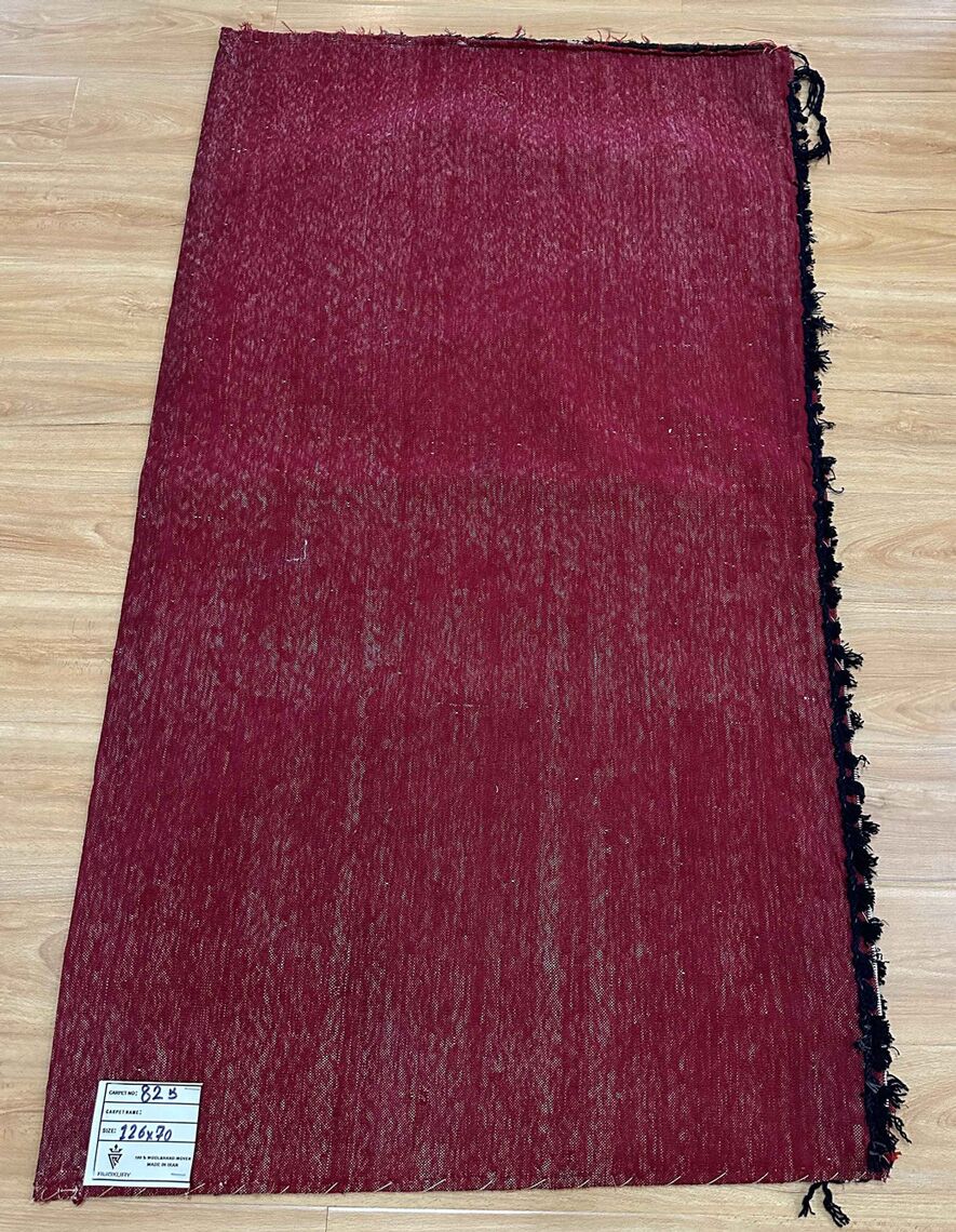 1.26 x 0.7 M Persian Turkoman Poshti Rug - Image 7