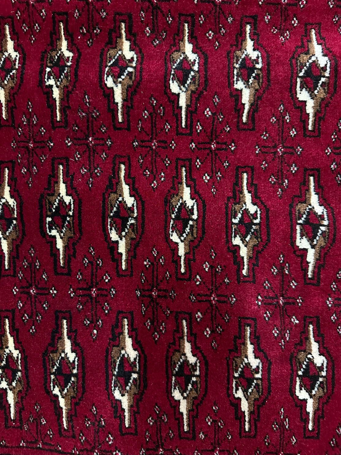 1.33 x 0.7 M Persian Turkoman Poshti Rug - Image 3