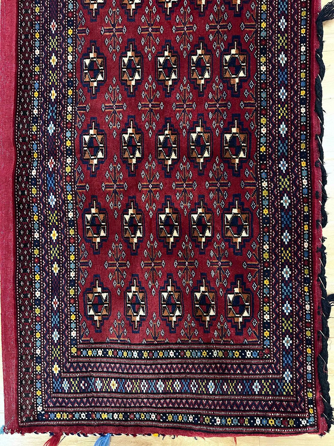 1.3 x 0.75 M Persian Turkoman Poshti Rug