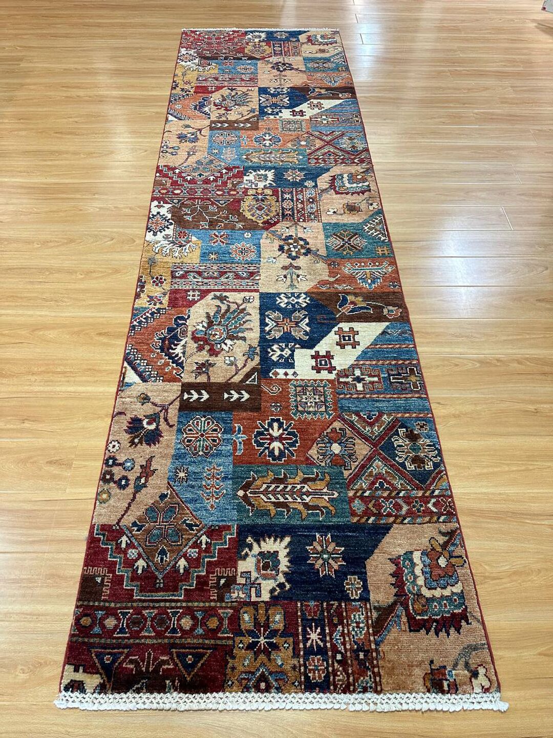 3 X 0.82 M Super Kazak Runner (Patch Work Design) - Image 2