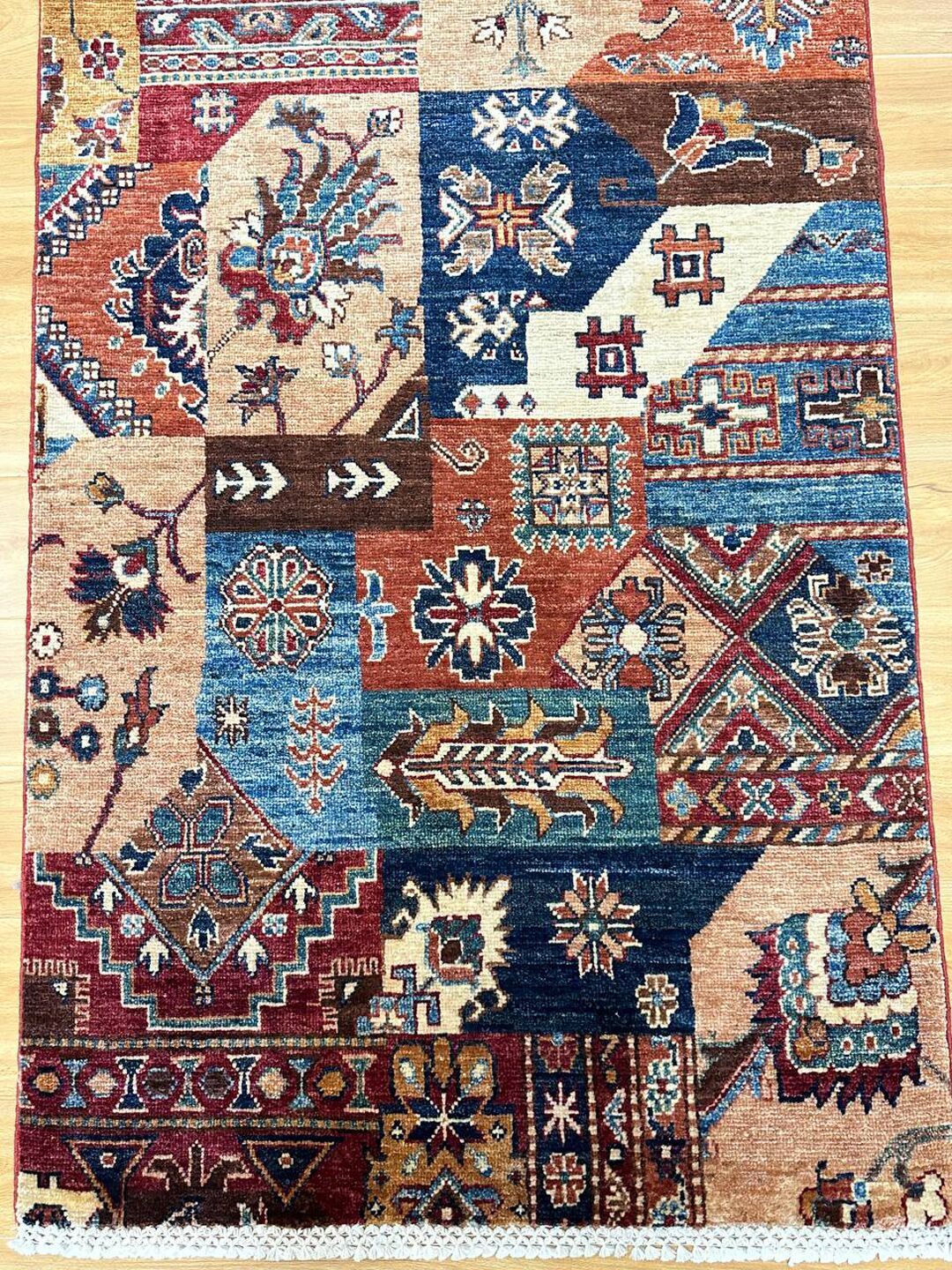3 X 0.82 M Super Kazak Runner (Patch Work Design) - Image 8