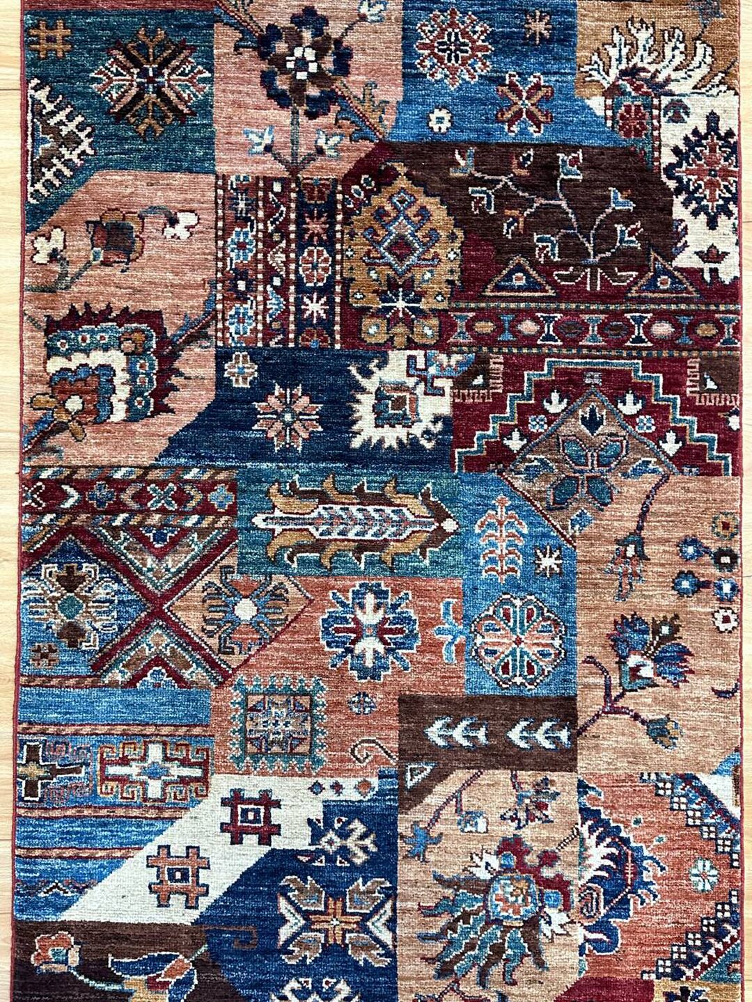 3 X 0.82 M Super Kazak Runner (Patch Work Design) - Image 11