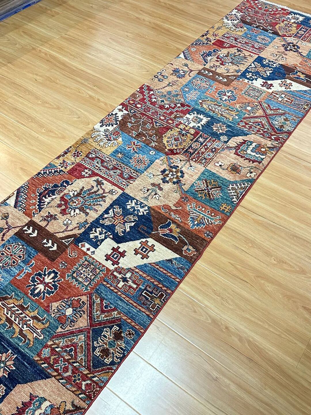3 X 0.82 M Super Kazak Runner (Patch Work Design) - Image 7