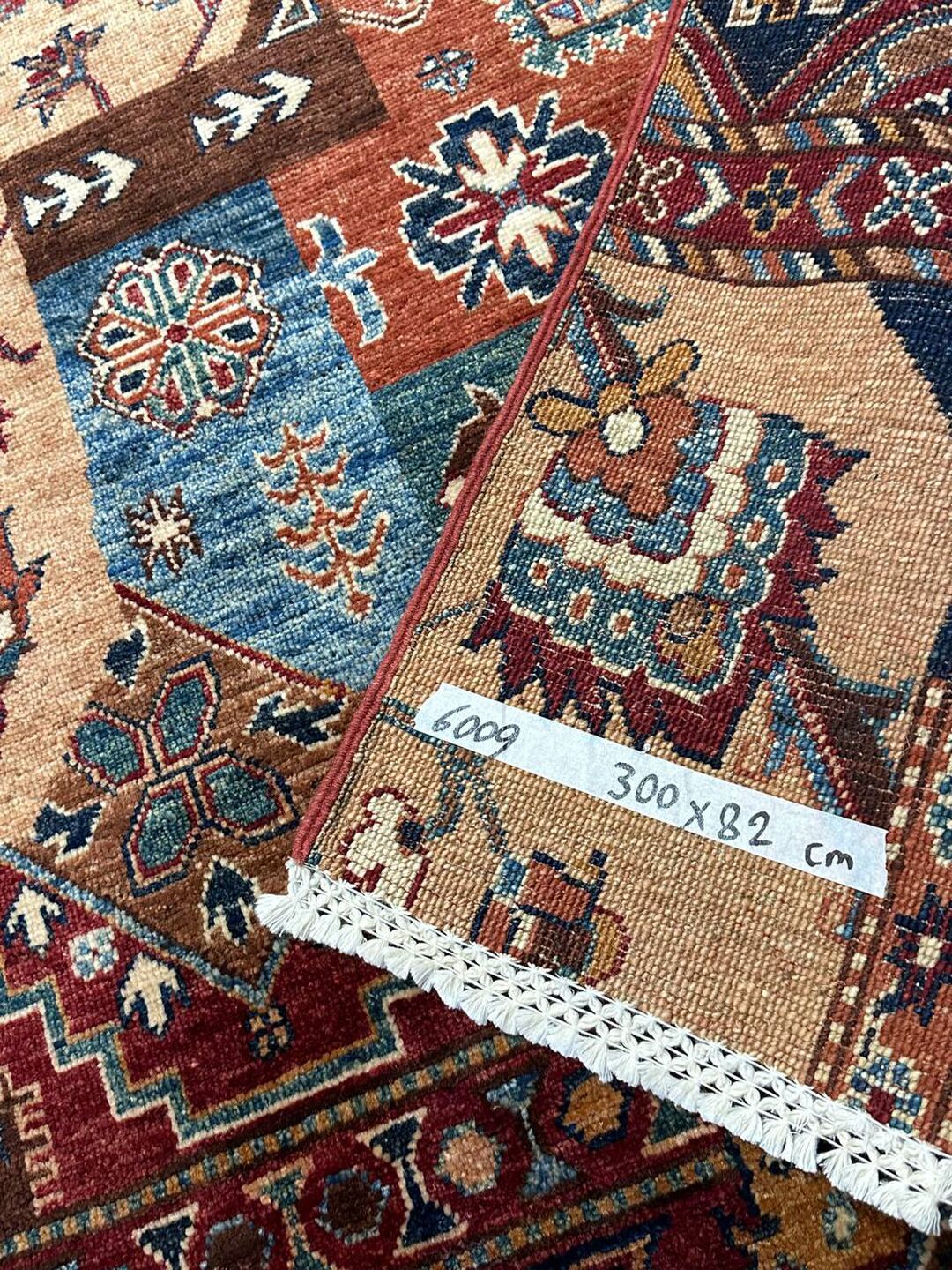3 X 0.82 M Super Kazak Runner (Patch Work Design) - Image 12