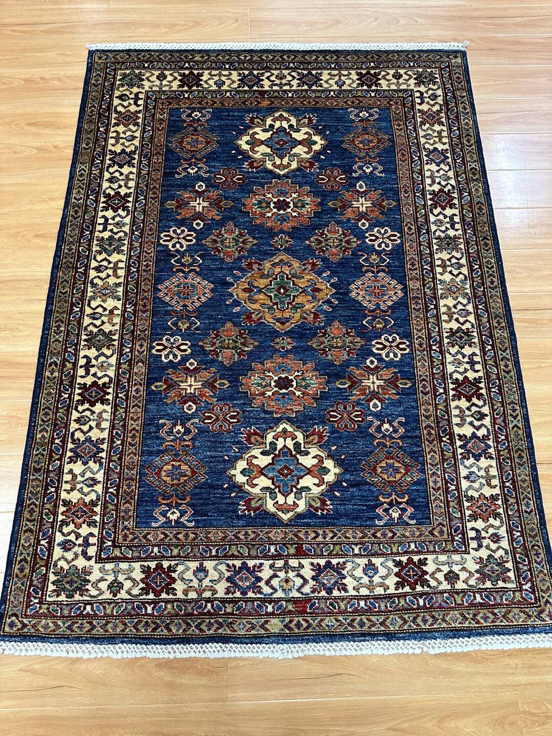 1.7×1.2 M Afghan Super Kazak Rug - Image 3