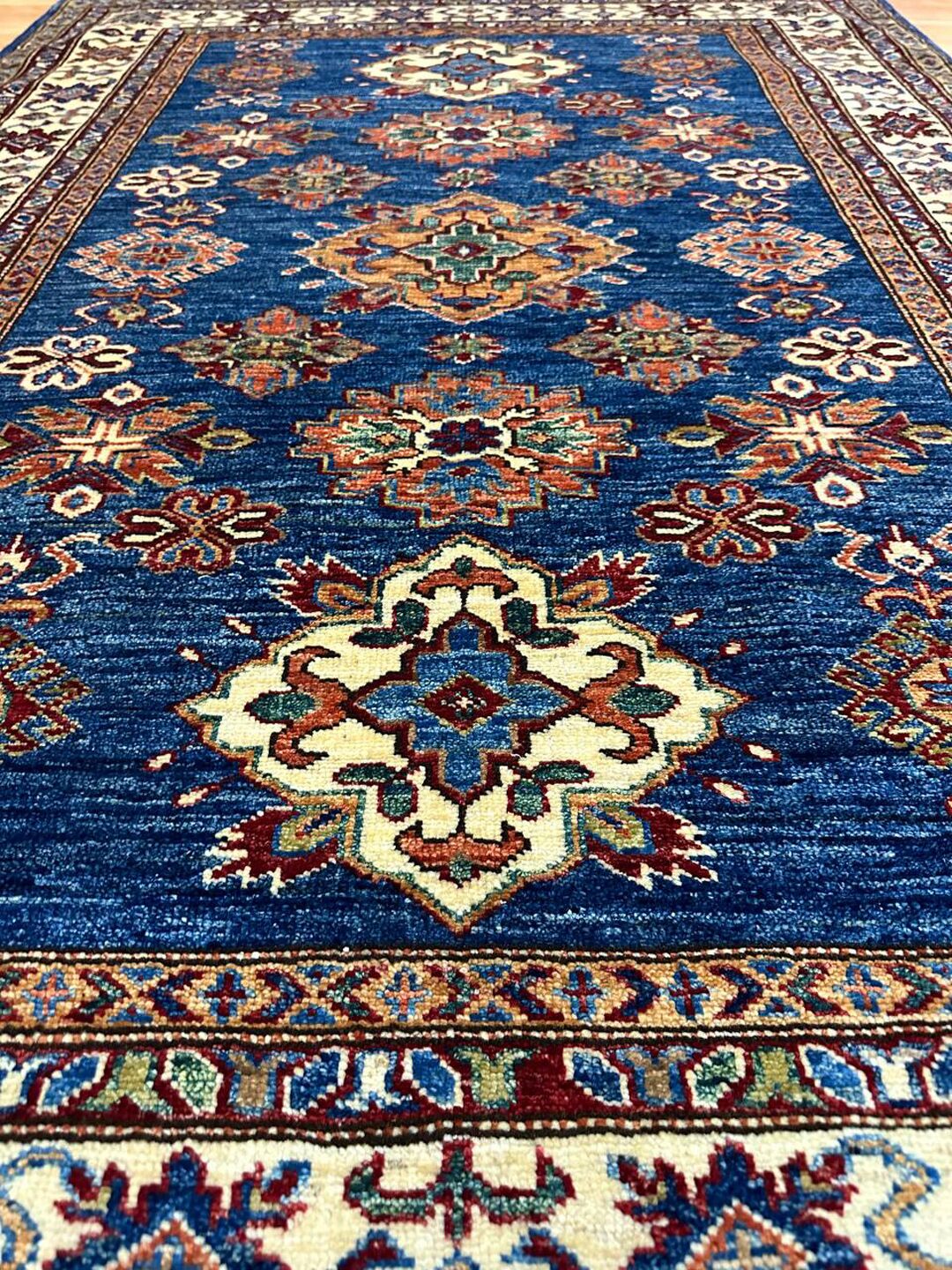 1.7×1.2 M Afghan Super Kazak Rug - Image 6