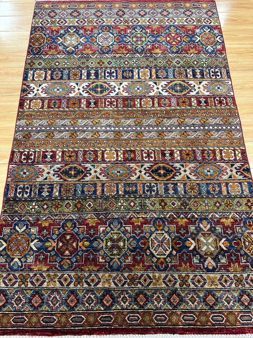 1.9×1.2 M Afghan Super Kazak Rug - Image 2