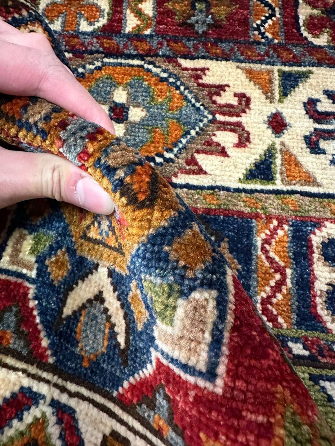 1.9×1.2 M Afghan Super Kazak Rug - Image 7