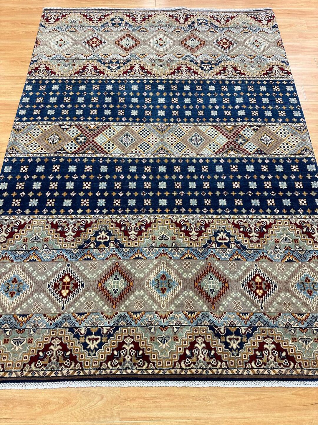 2.4×1.7 M Afghan Super Kazak Rug - Image 2