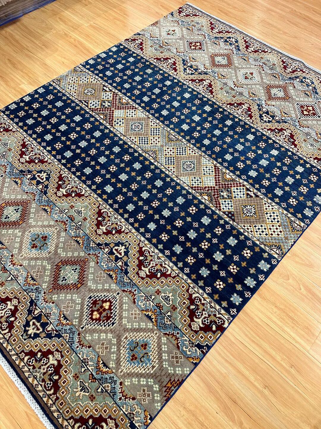 2.4×1.7 M Afghan Super Kazak Rug - Image 3