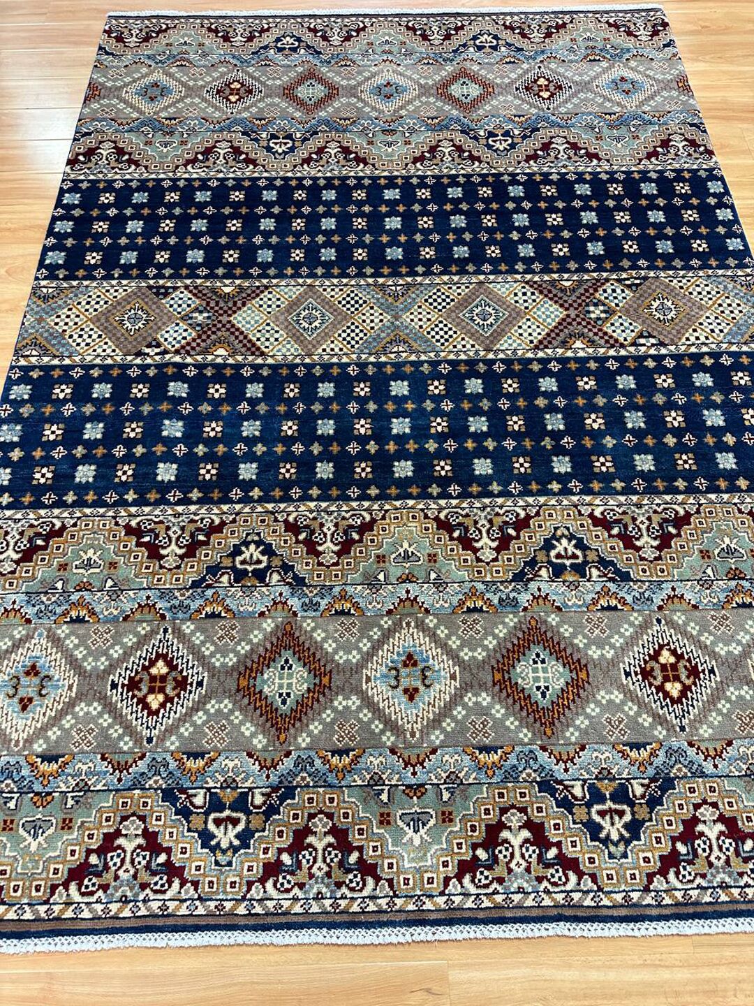2.4×1.7 M Afghan Super Kazak Rug - Image 7