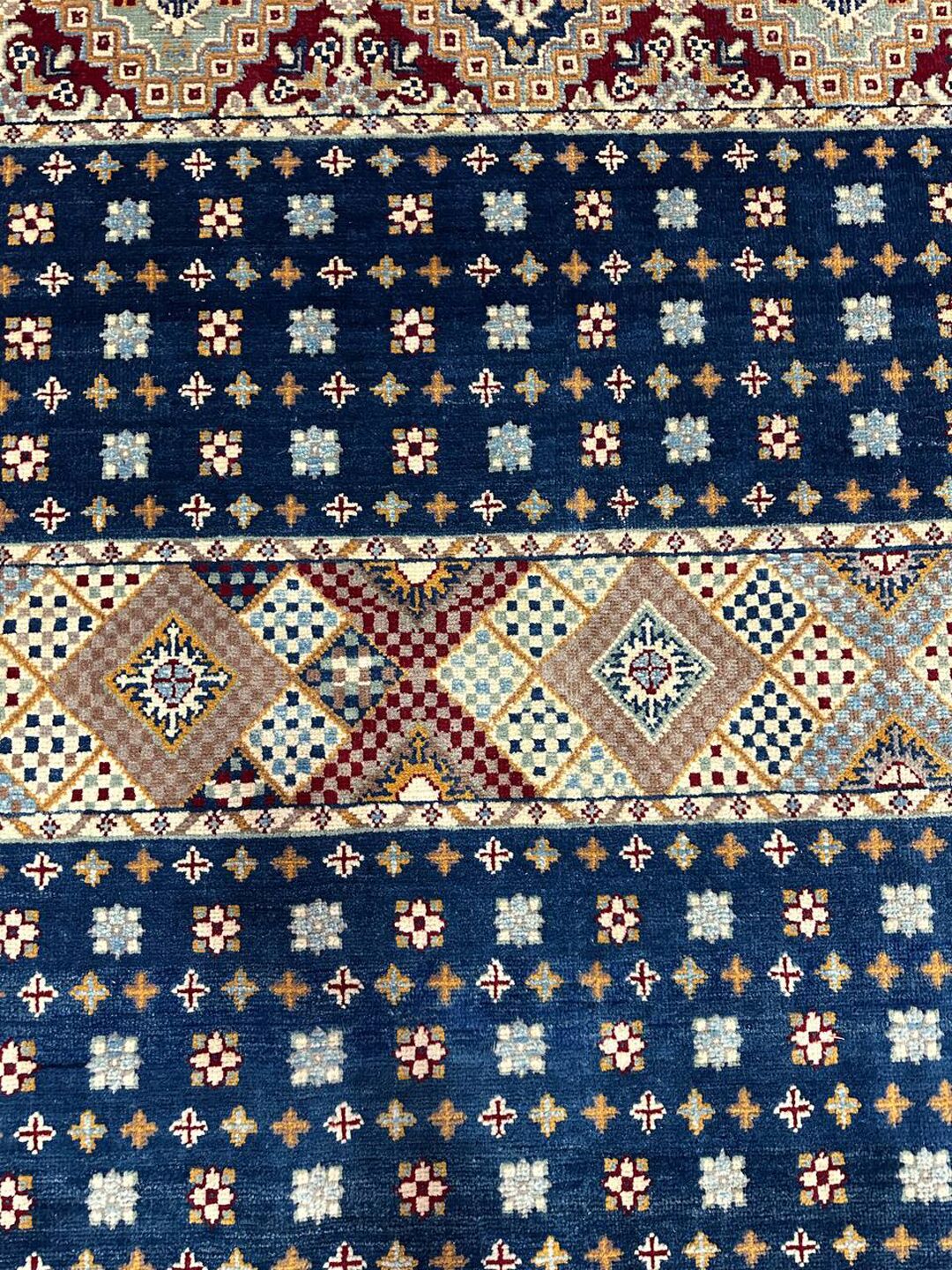 2.4×1.7 M Afghan Super Kazak Rug - Image 5