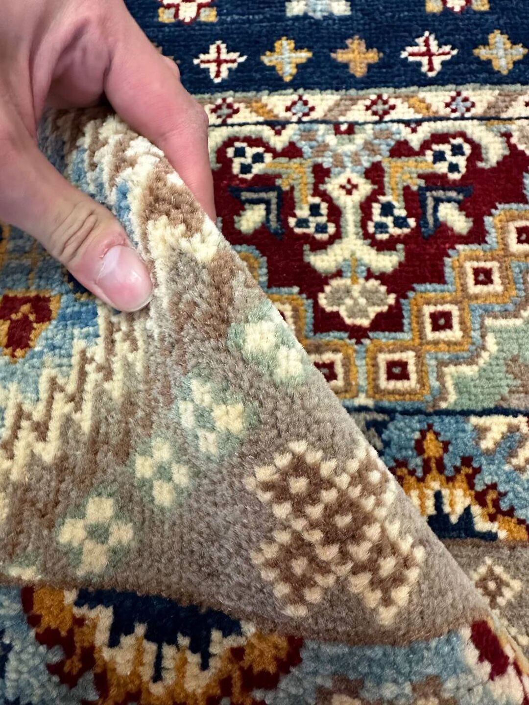 2.4×1.7 M Afghan Super Kazak Rug - Image 9