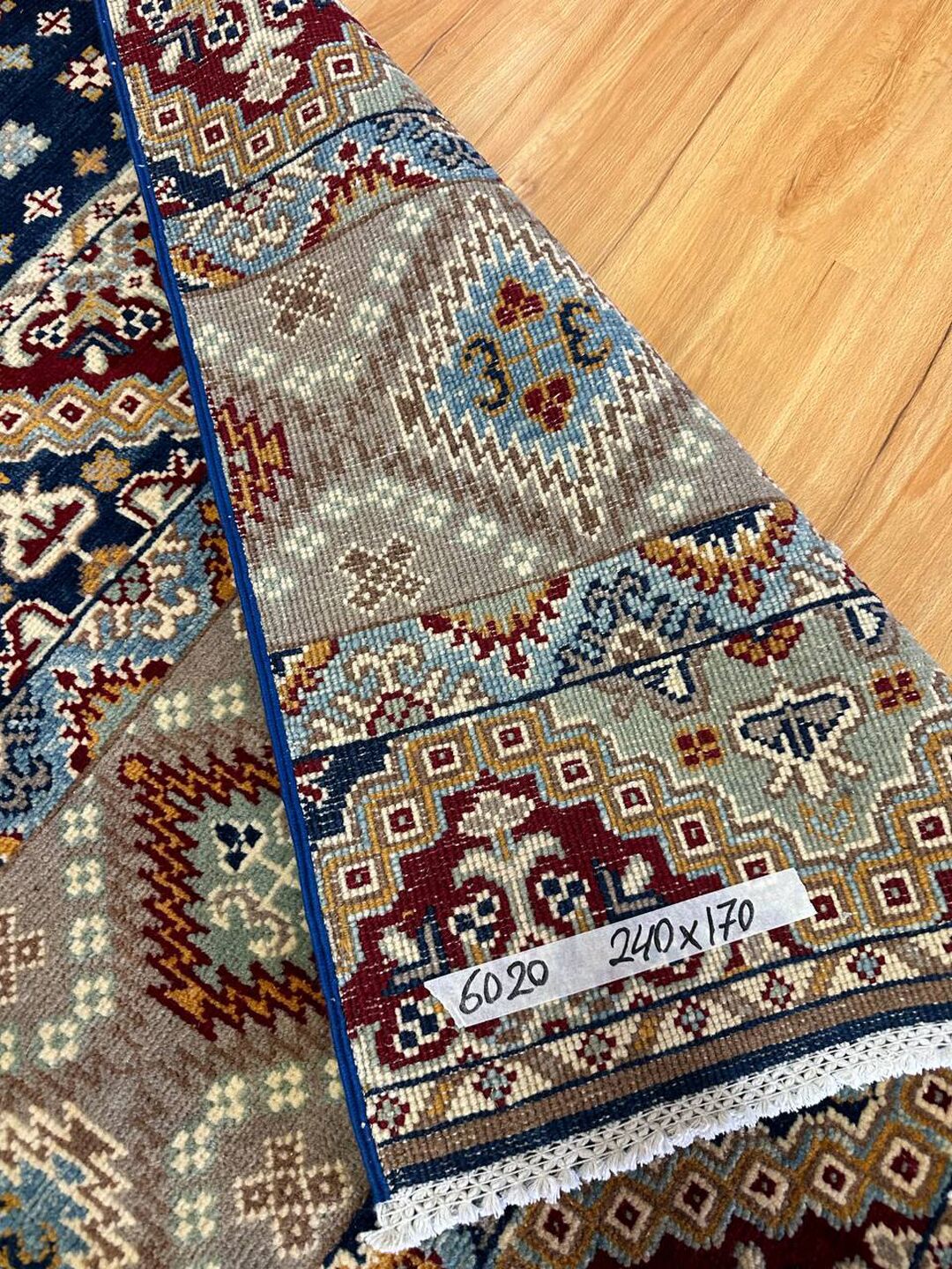 2.4×1.7 M Afghan Super Kazak Rug - Image 11