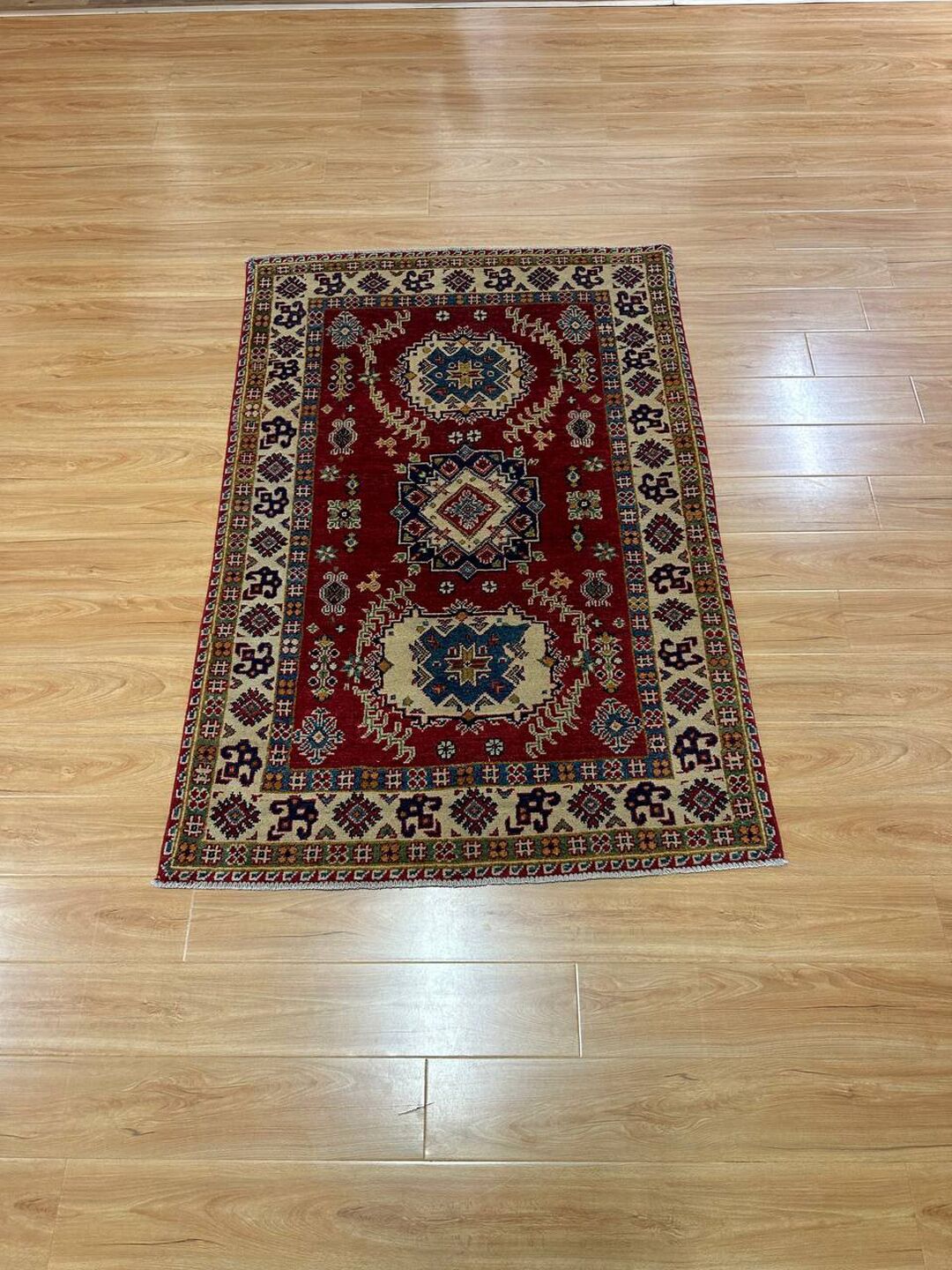1.5×1 M Afghan Super Kazak Rug - Image 2