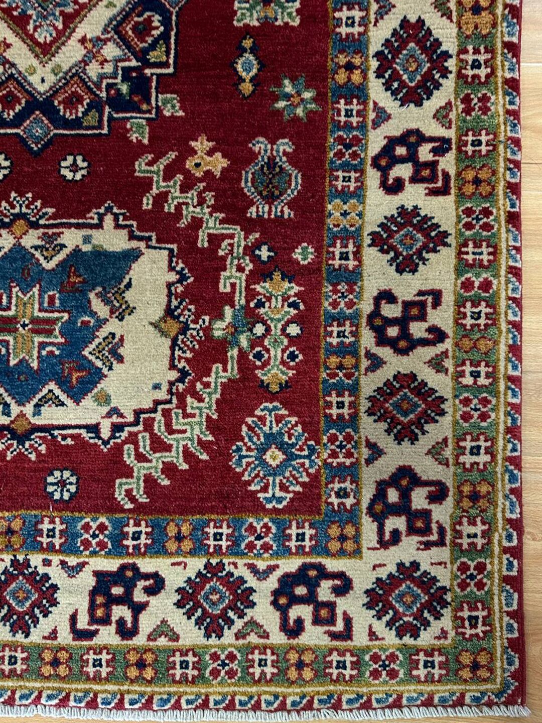 1.5×1 M Afghan Super Kazak Rug - Image 5