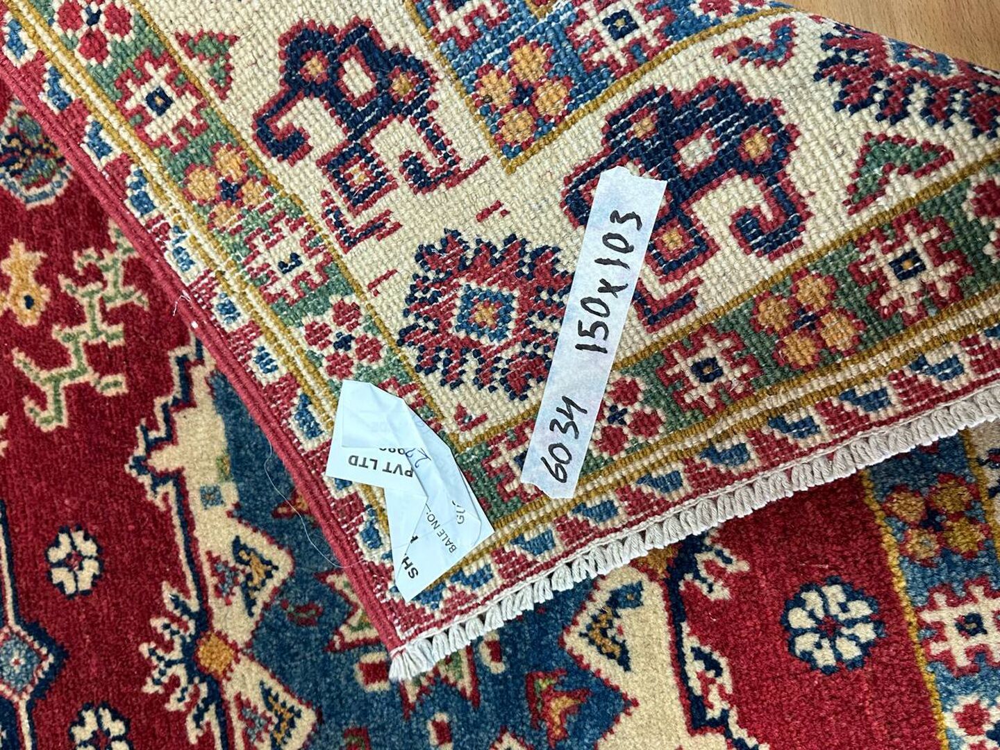 1.5×1 M Afghan Super Kazak Rug - Image 8