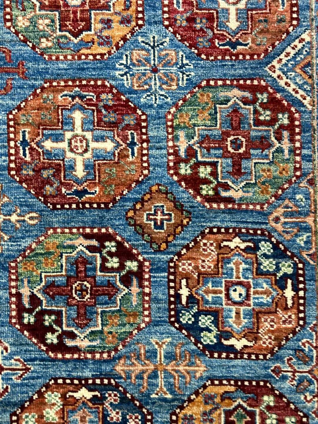 1.24×1.8 M Afghan Super Kazak Rug - Image 6