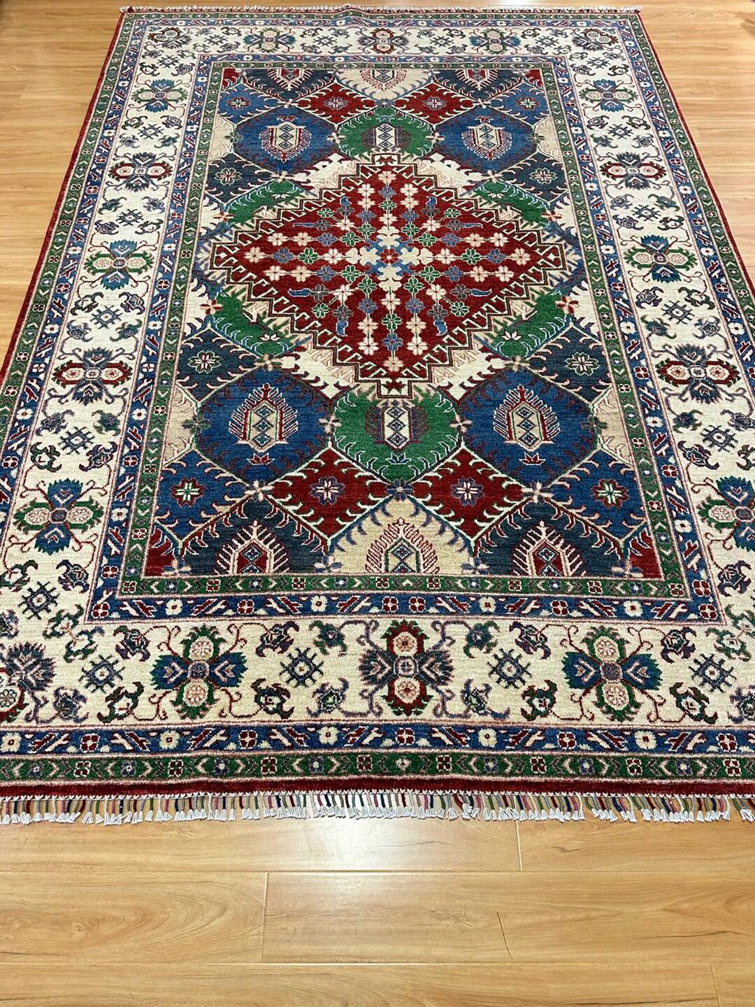 2.9×2 M Afghan Super Kazak Rug - Image 2