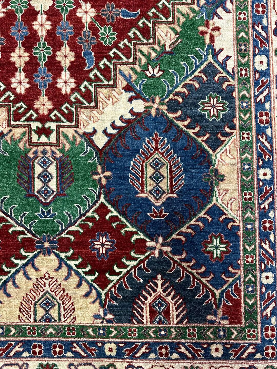 2.9×2 M Afghan Super Kazak Rug - Image 9