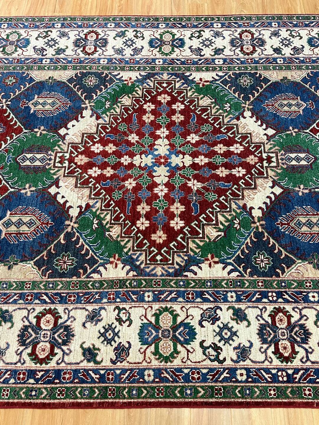 2.9×2 M Afghan Super Kazak Rug - Image 7
