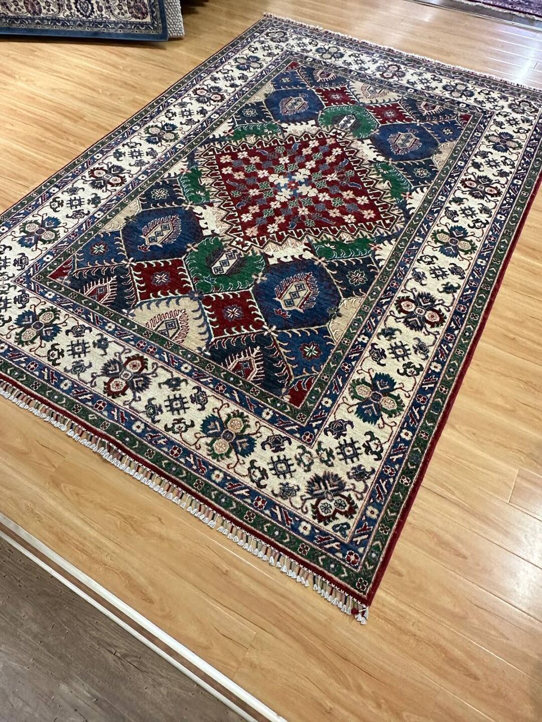2.9×2 M Afghan Super Kazak Rug - Image 4