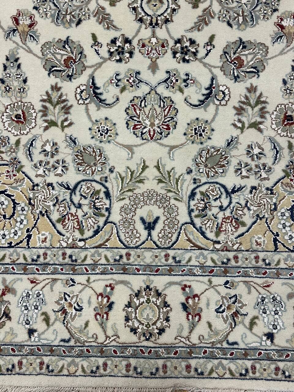 3x2M Indian Wool & Silk Nain Design Rug - Image 5