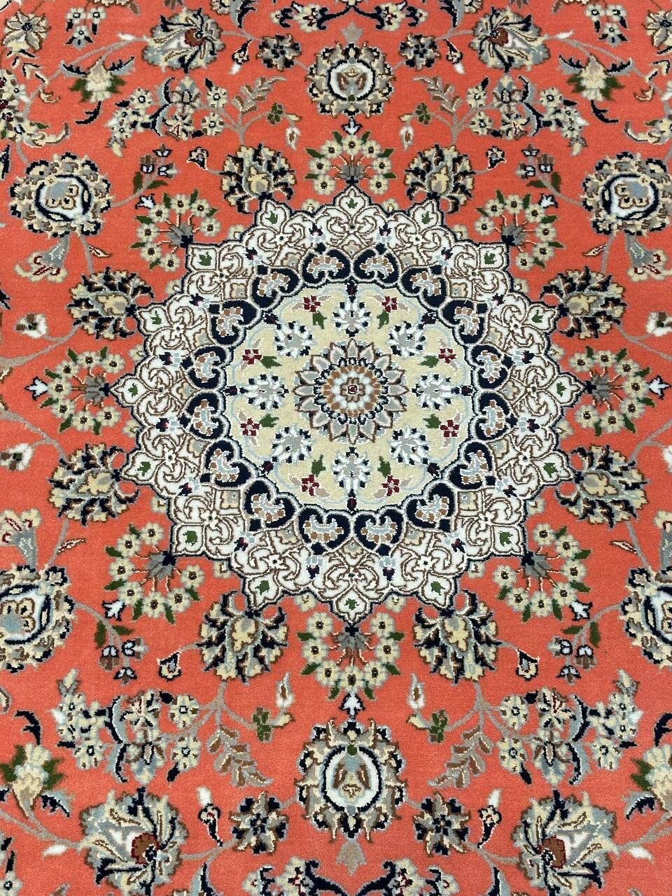 2.5x2M Indian Wool & Silk Nain Design Rug - Image 2