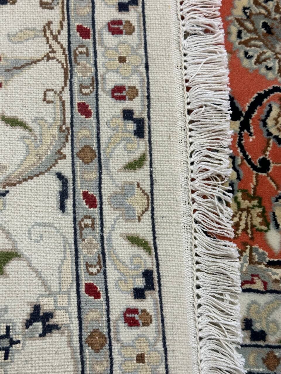 2.5x2M Indian Wool & Silk Nain Design Rug - Image 11