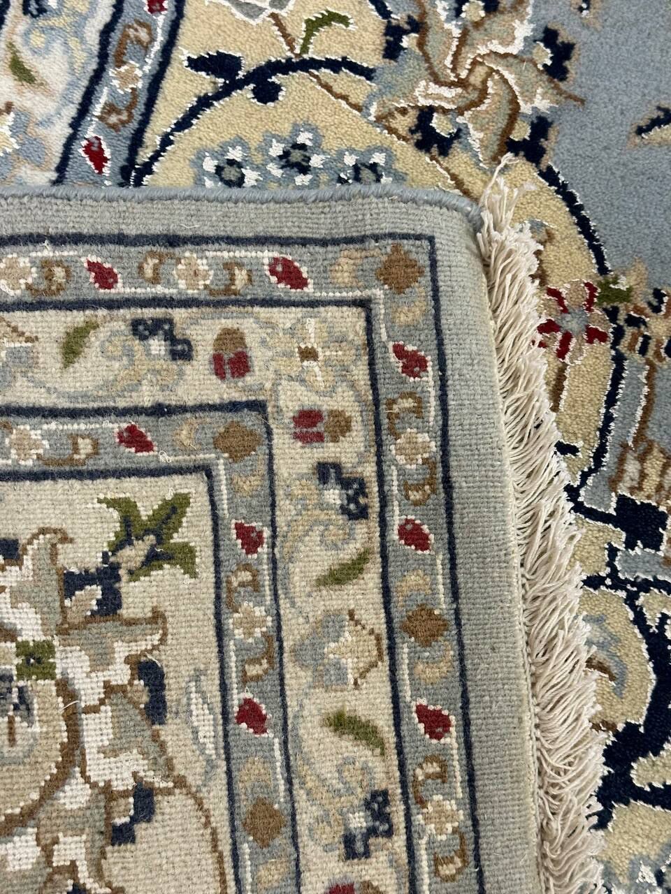 3.1 x 2.45 M Indian Wool & Silk Nain Design Rug - Image 11