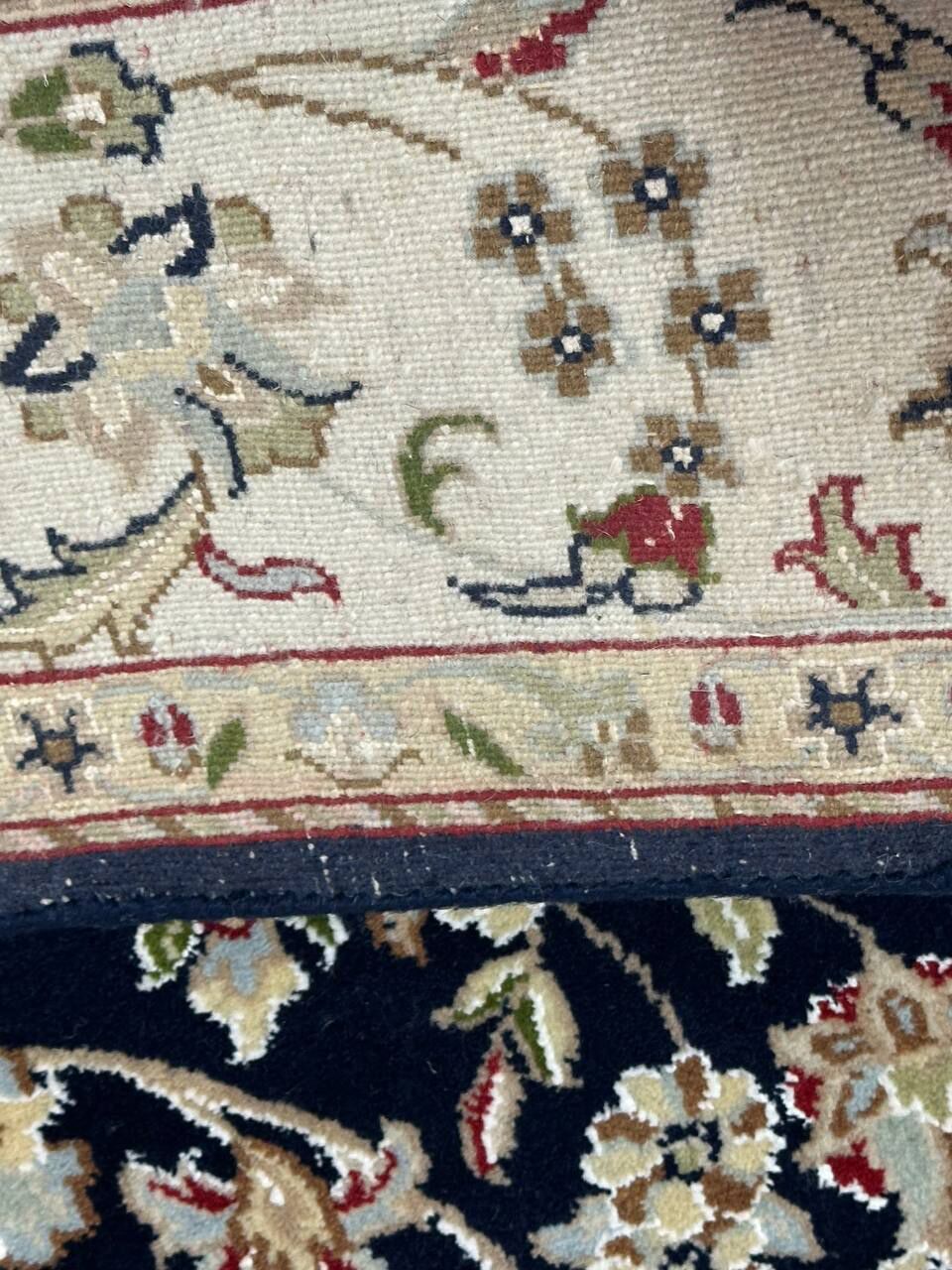 2.45 x 1.5 M Indian Wool & Silk Nain Design Rug - Image 7