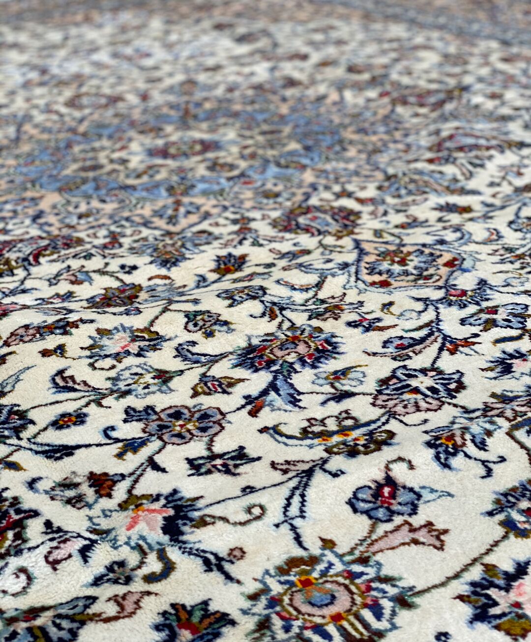 4x3M Royal Beige Persian Kashan Rug - Image 12