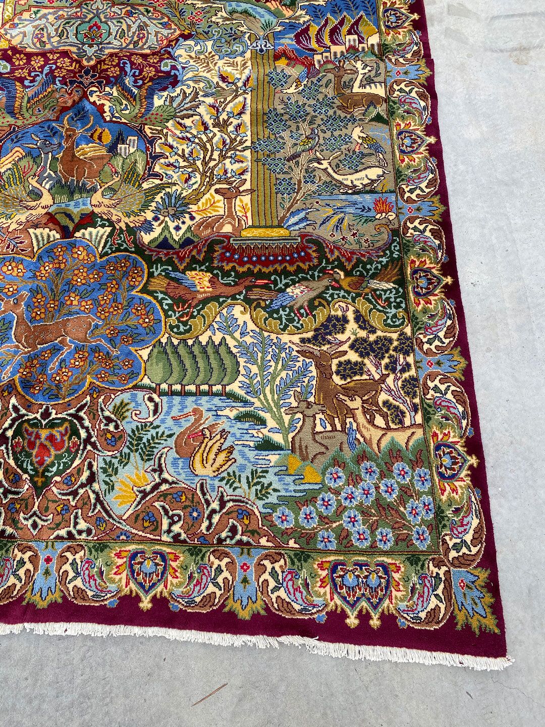4x3M Pictorial Garden Of Eden Kashmar Rug - Image 3