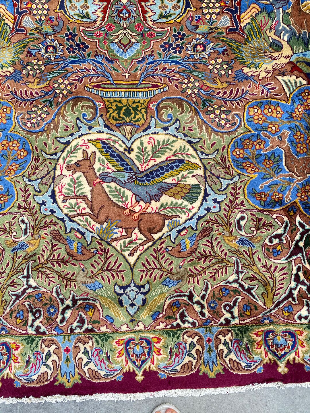 4x3M Pictorial Garden Of Eden Kashmar Rug - Image 4