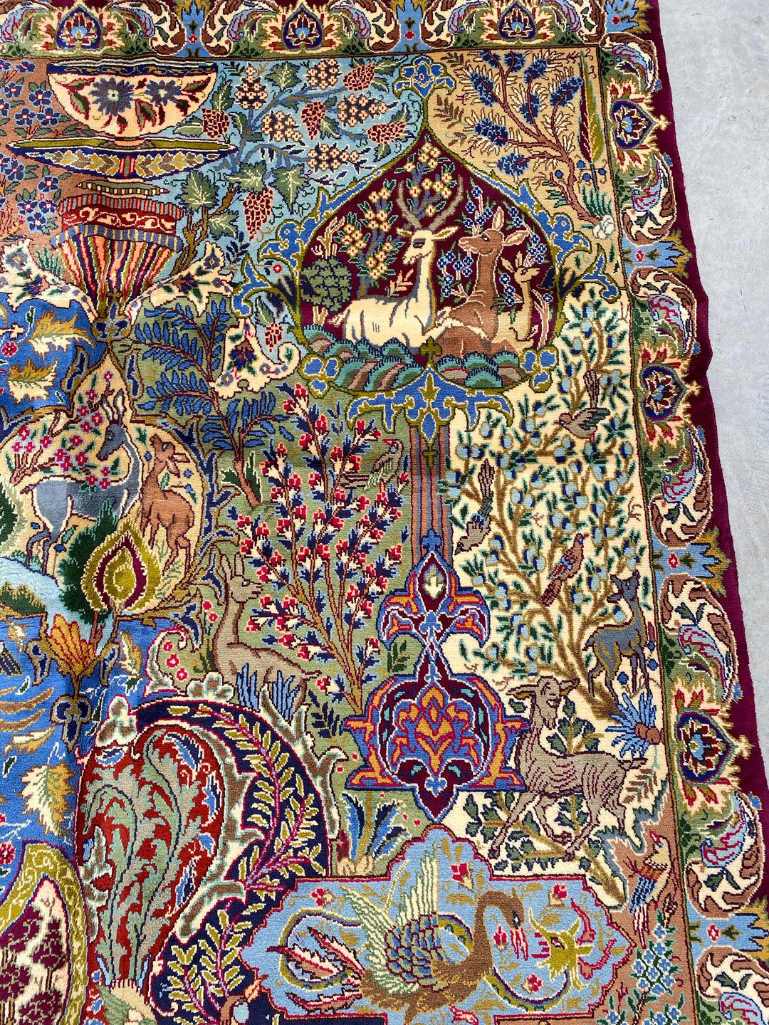 4x3M Pictorial Garden Of Eden Kashmar Rug - Image 8