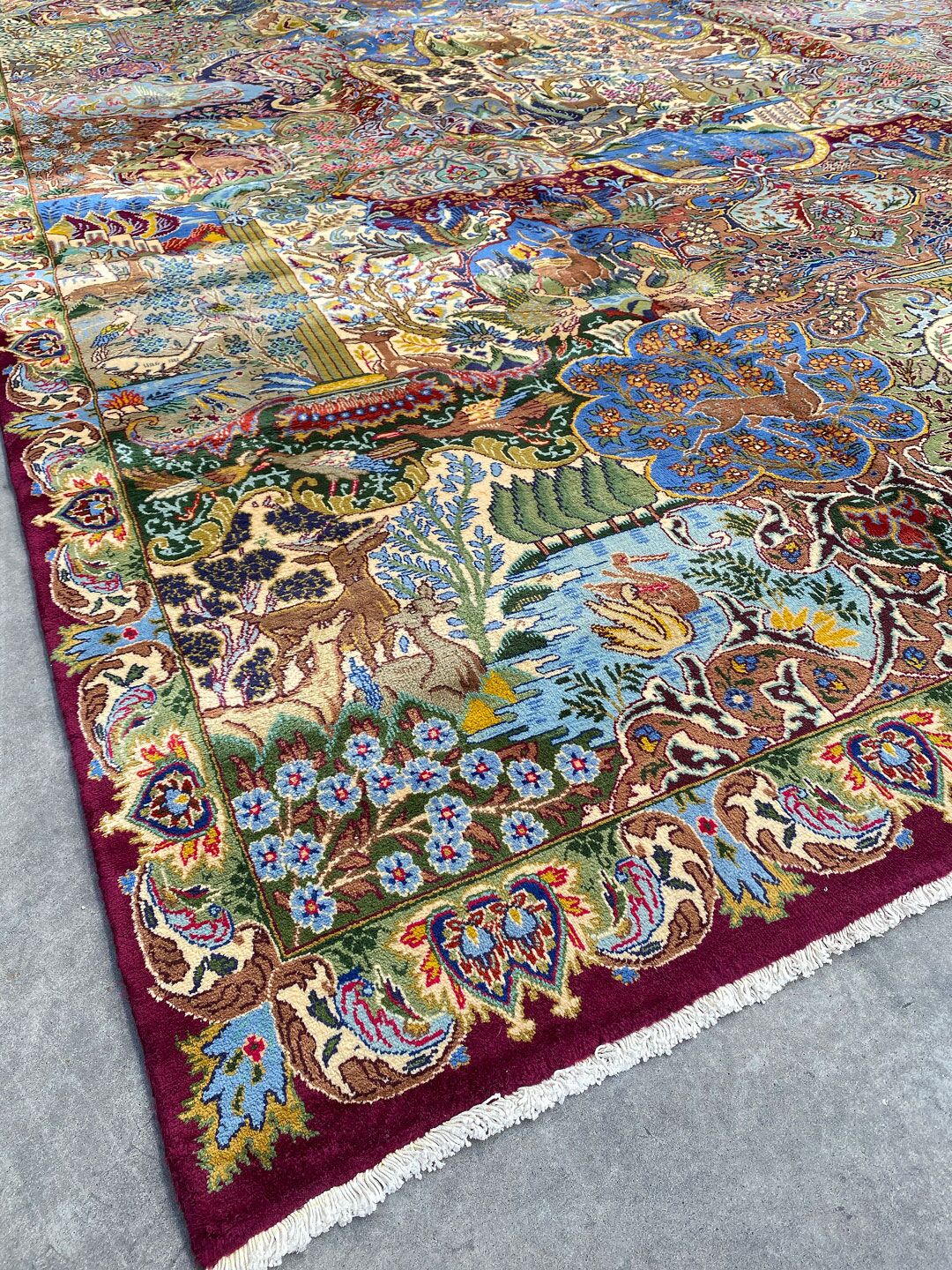 4x3M Pictorial Garden Of Eden Kashmar Rug - Image 11