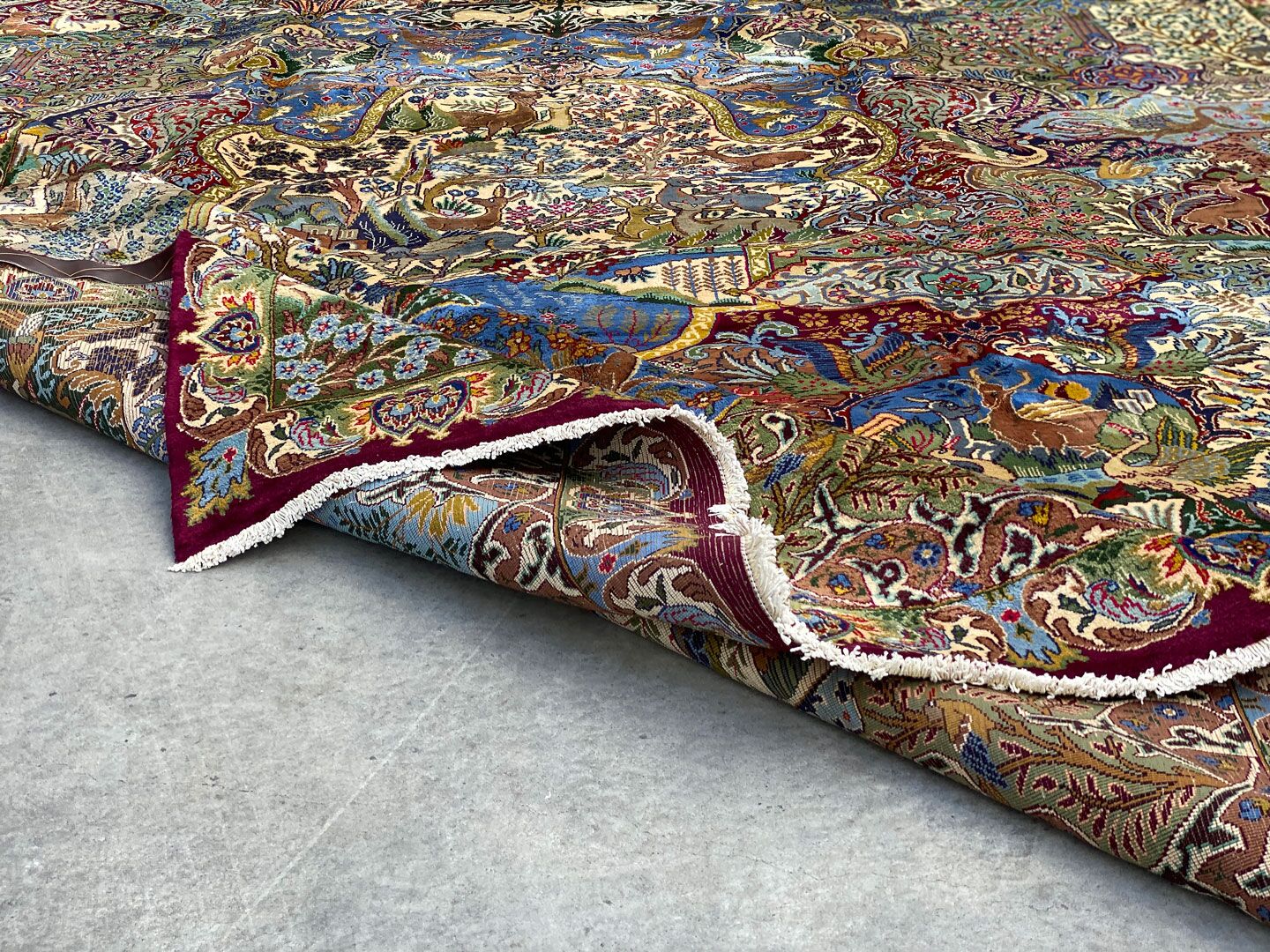 4x3M Pictorial Garden Of Eden Kashmar Rug - Image 12