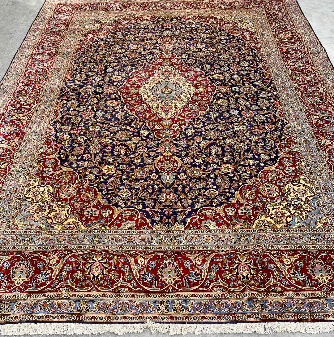 4x3M Fine Royal Traditional Persian Kashan Rug - Image 10