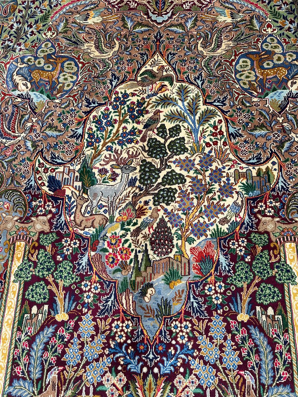 4x3M Pictorial Garden Of Eden Kashmar Rug - Image 6