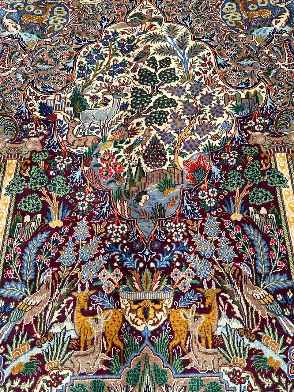4x3M Pictorial Garden Of Eden Kashmar Rug - Image 3