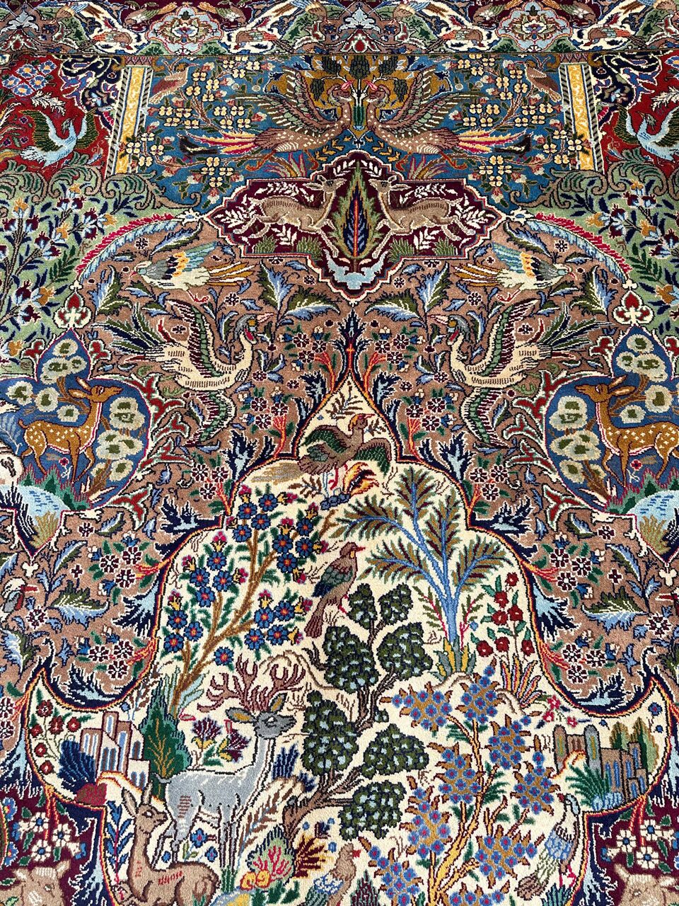 4x3M Pictorial Garden Of Eden Kashmar Rug - Image 8