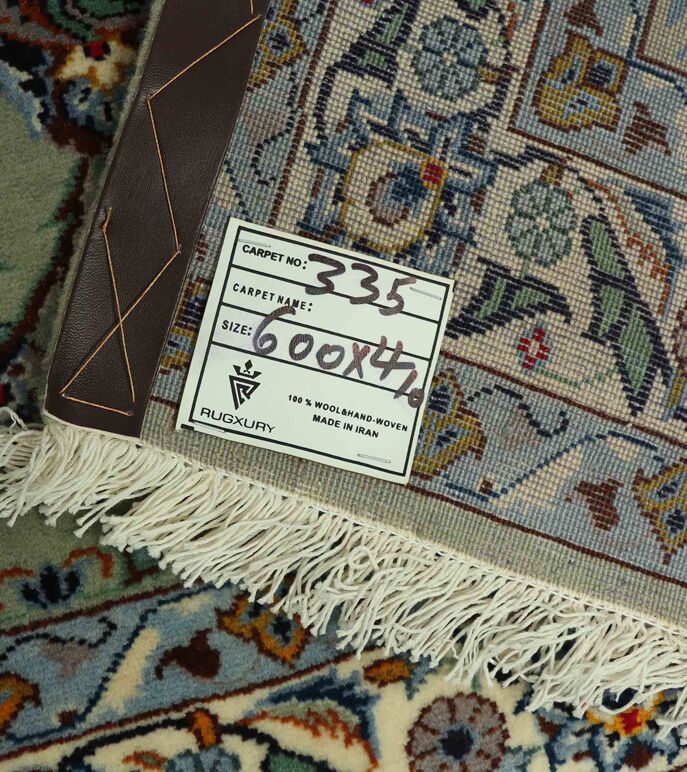 6x4M Antique Massive size Pistachio Kashan Rug - Image 8