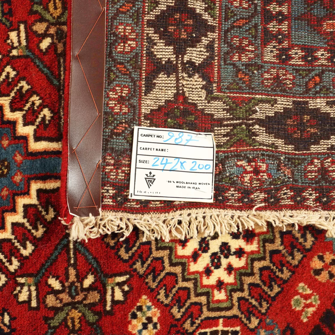 2.4x2M Stunning Persian Yalameh Rug - Image 7