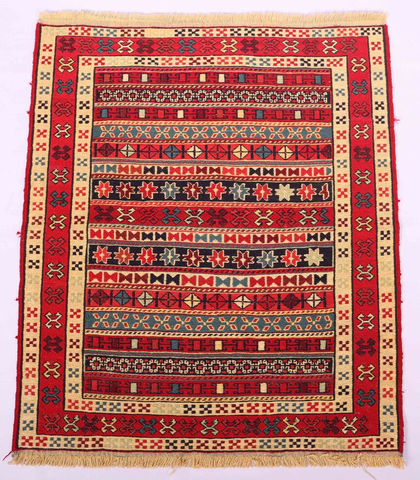 1x0.8M Persian Sumak Kilim Rug - Image 2