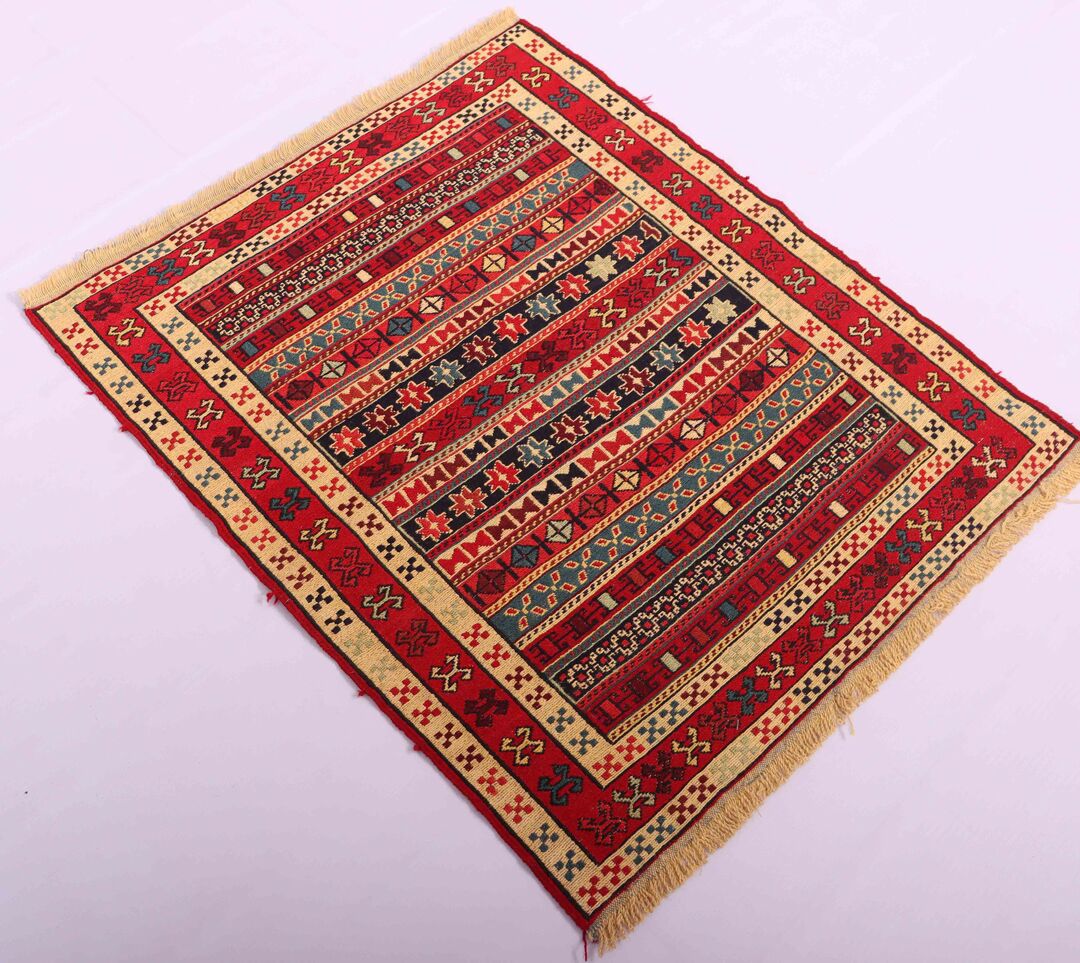 1x0.8M Persian Sumak Kilim Rug - Image 5