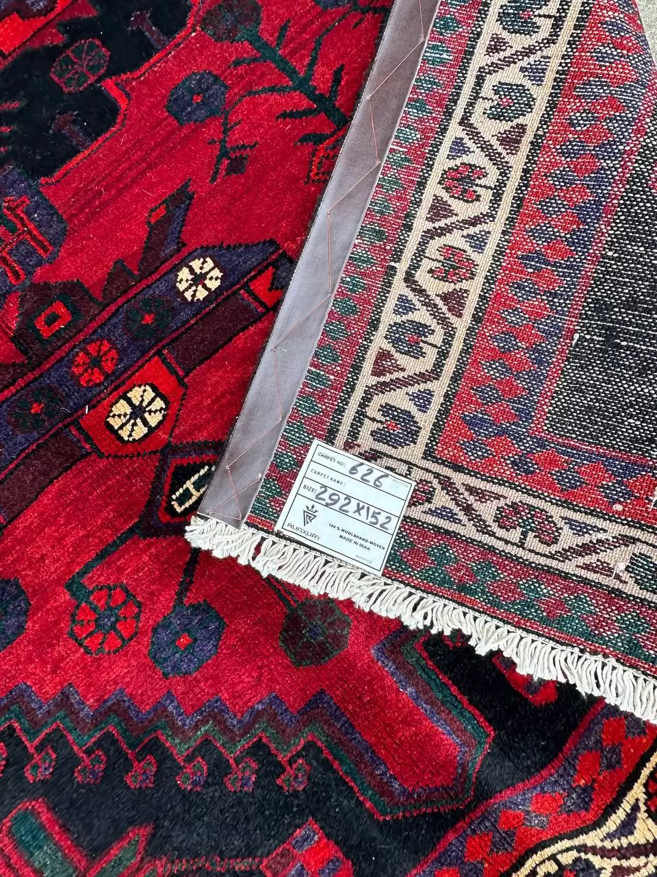 3x1.5M Hamedan Persian Rug - Image 8