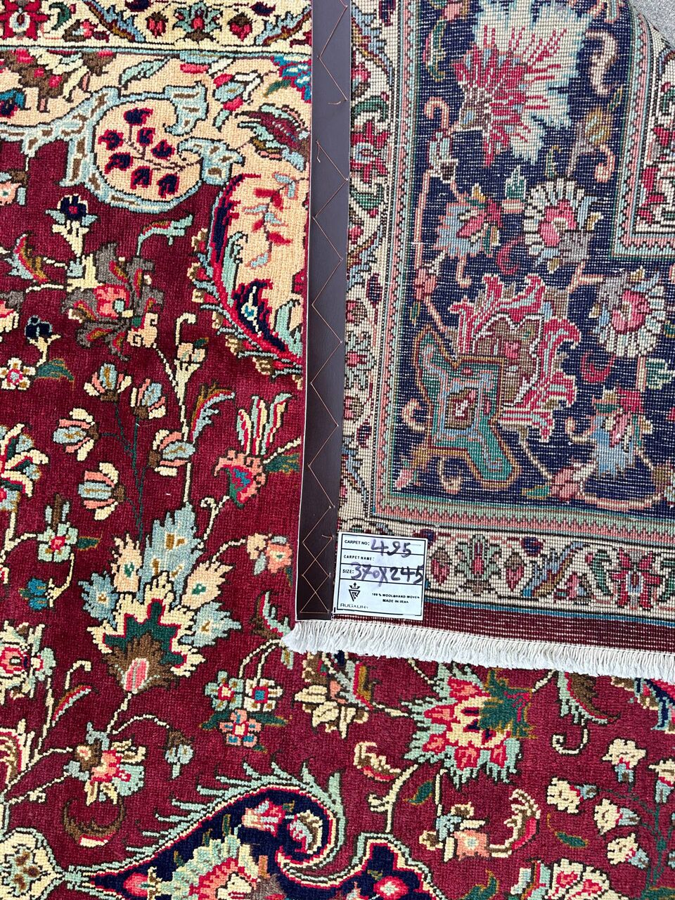 3.7x2.5M Persian Tabriz Rug - Image 13