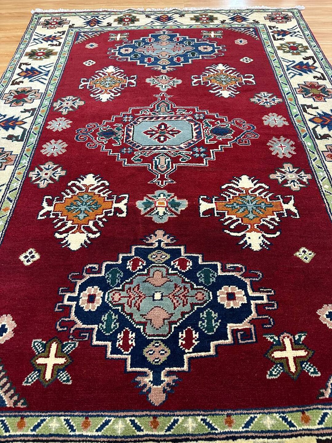 2×1.2 M Afghan Kazak Rug