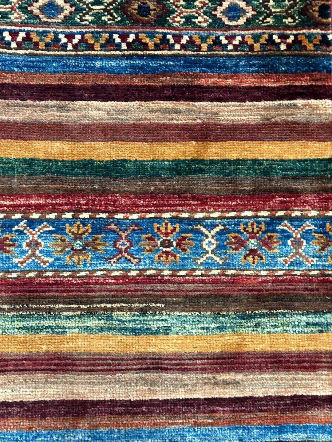 1.23×0.86 M Afghan Super Kazak Rug - Image 4
