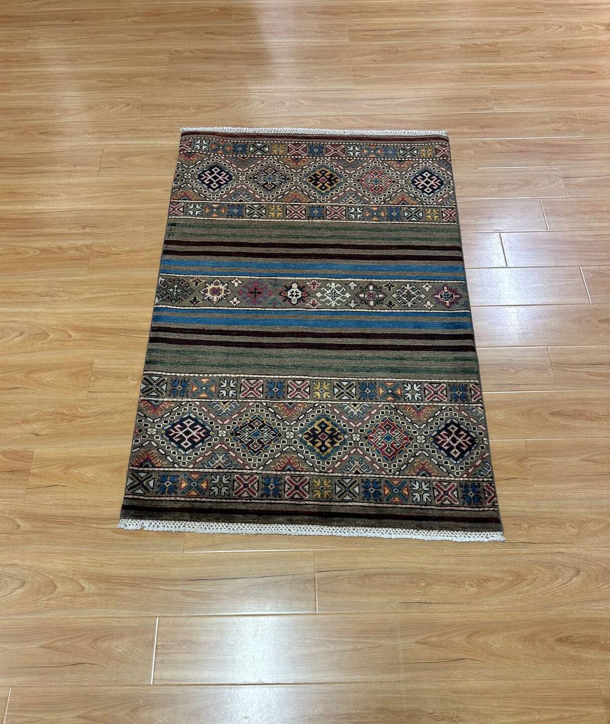 1.35×0.88 M Afghan Super Kazak Rug - Image 5